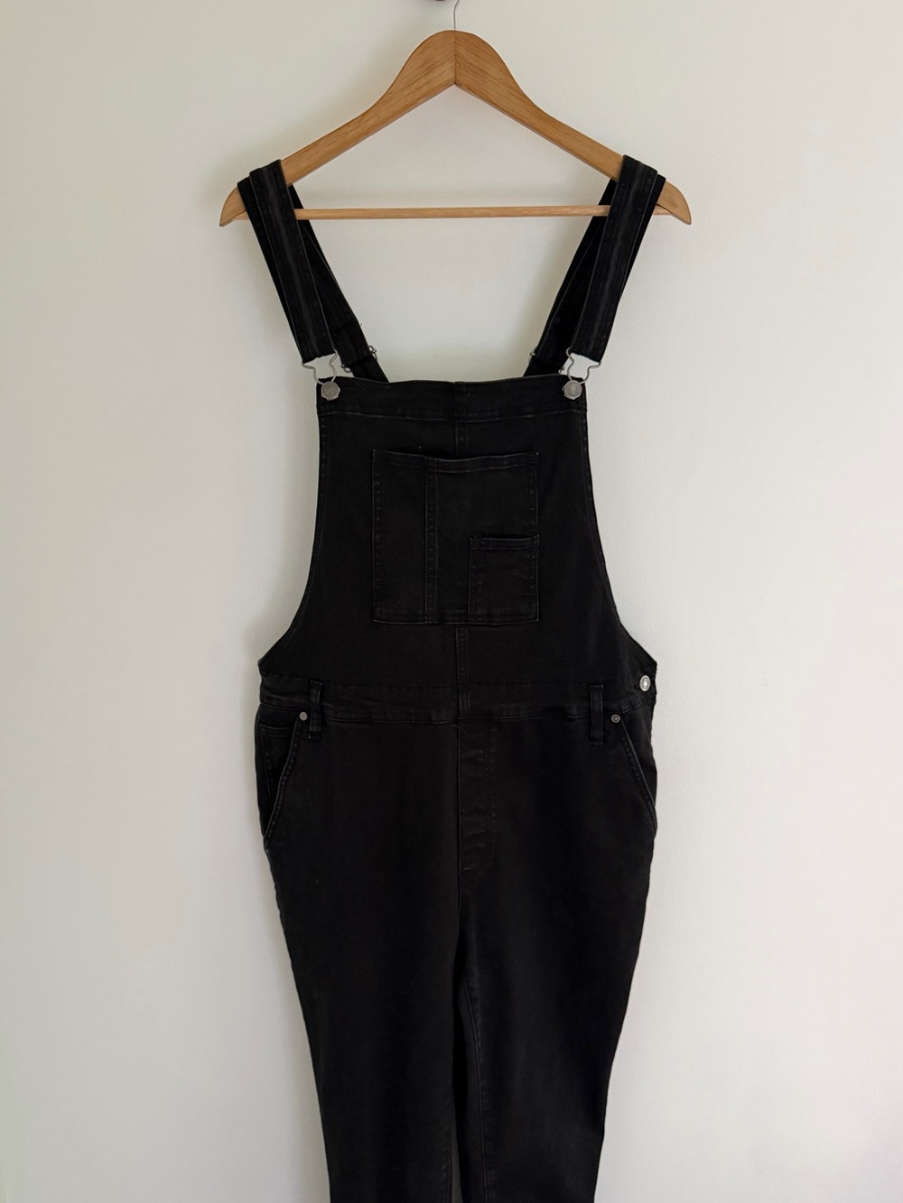 Silver Jeans Co Black Denim Overalls XL 90s Grunge Workwear